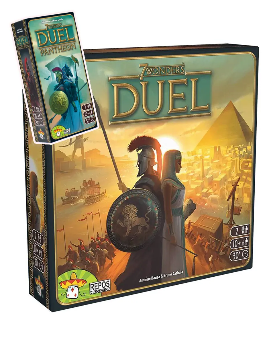 Osnovna igra + ekspanzija 7 Wonders Duel + Pantheon 