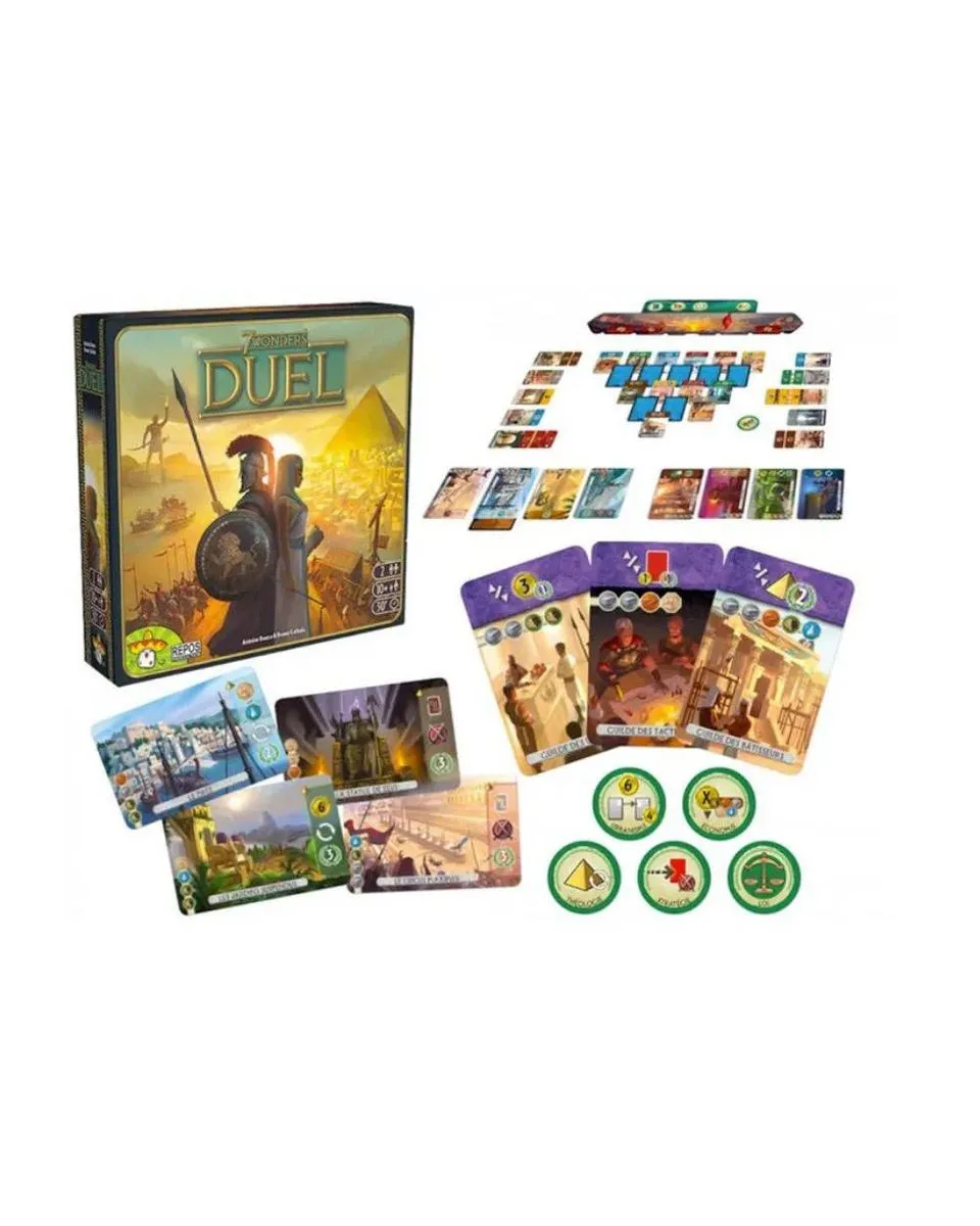 Osnovna igra + ekspanzija 7 Wonders Duel + Pantheon 