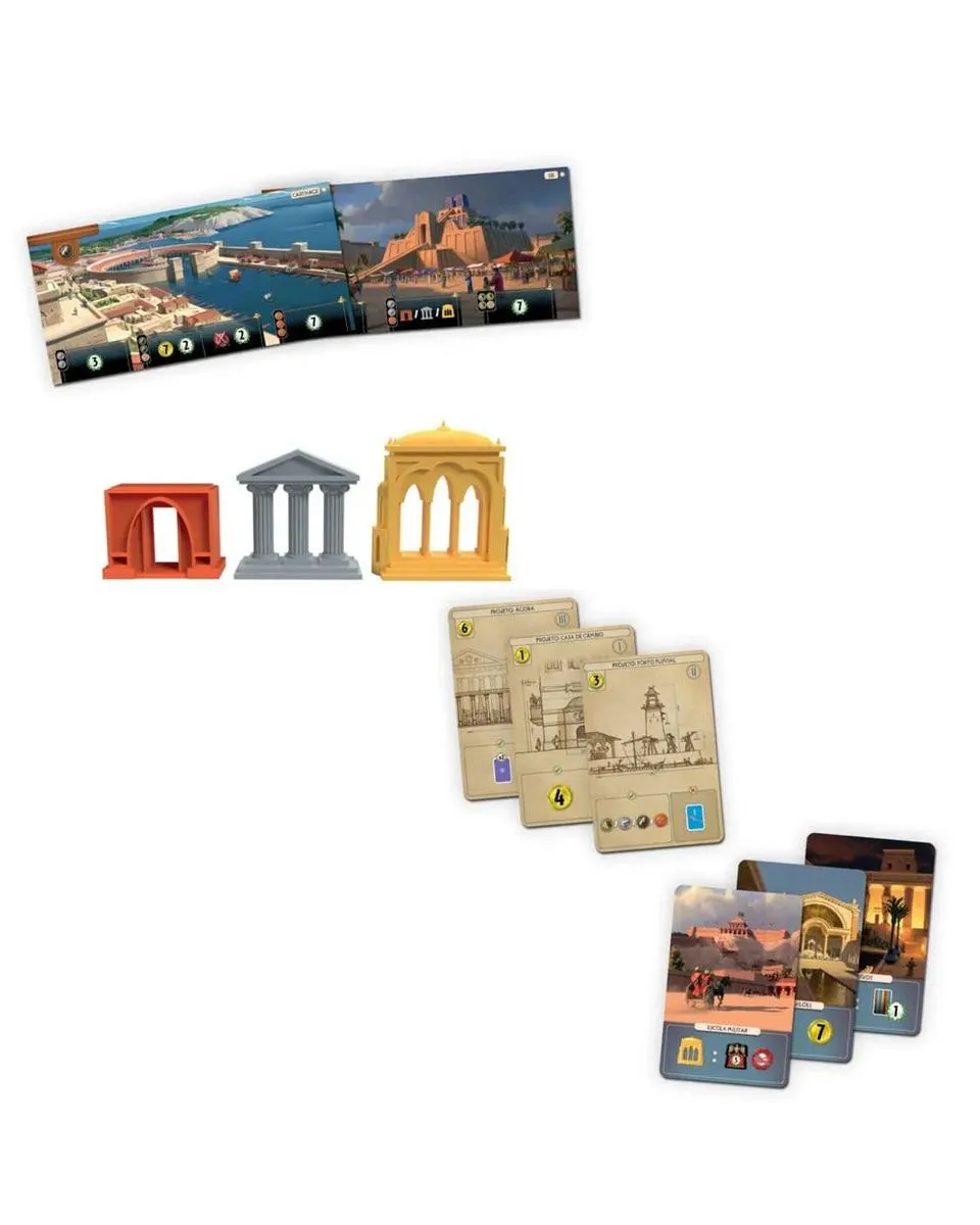 Osnovna igra + ekspanzija - 7 Wonders + Edifice 
