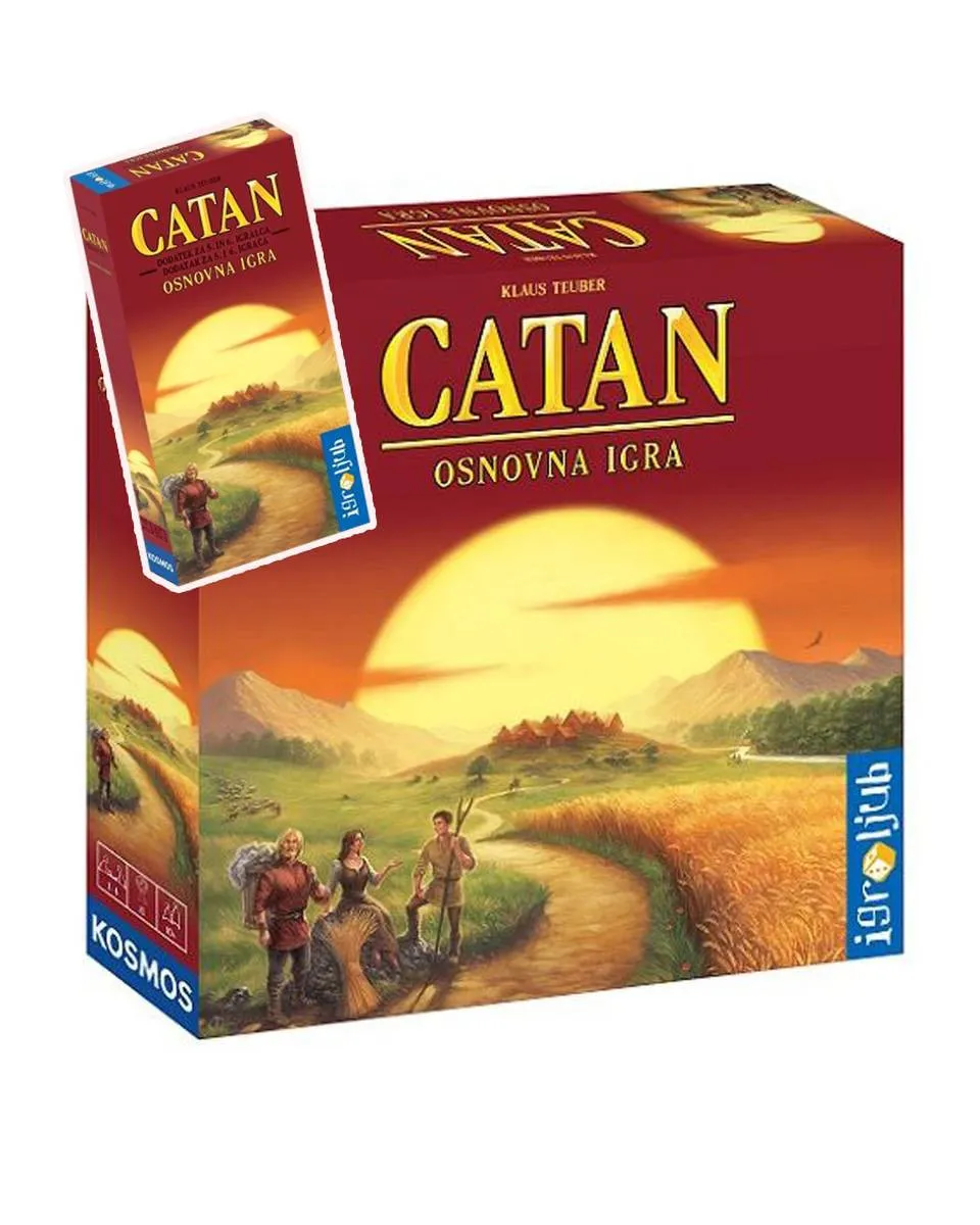 Osnovna igra + ekspanzija - Catan + Dodatak za 5-6 igrača 