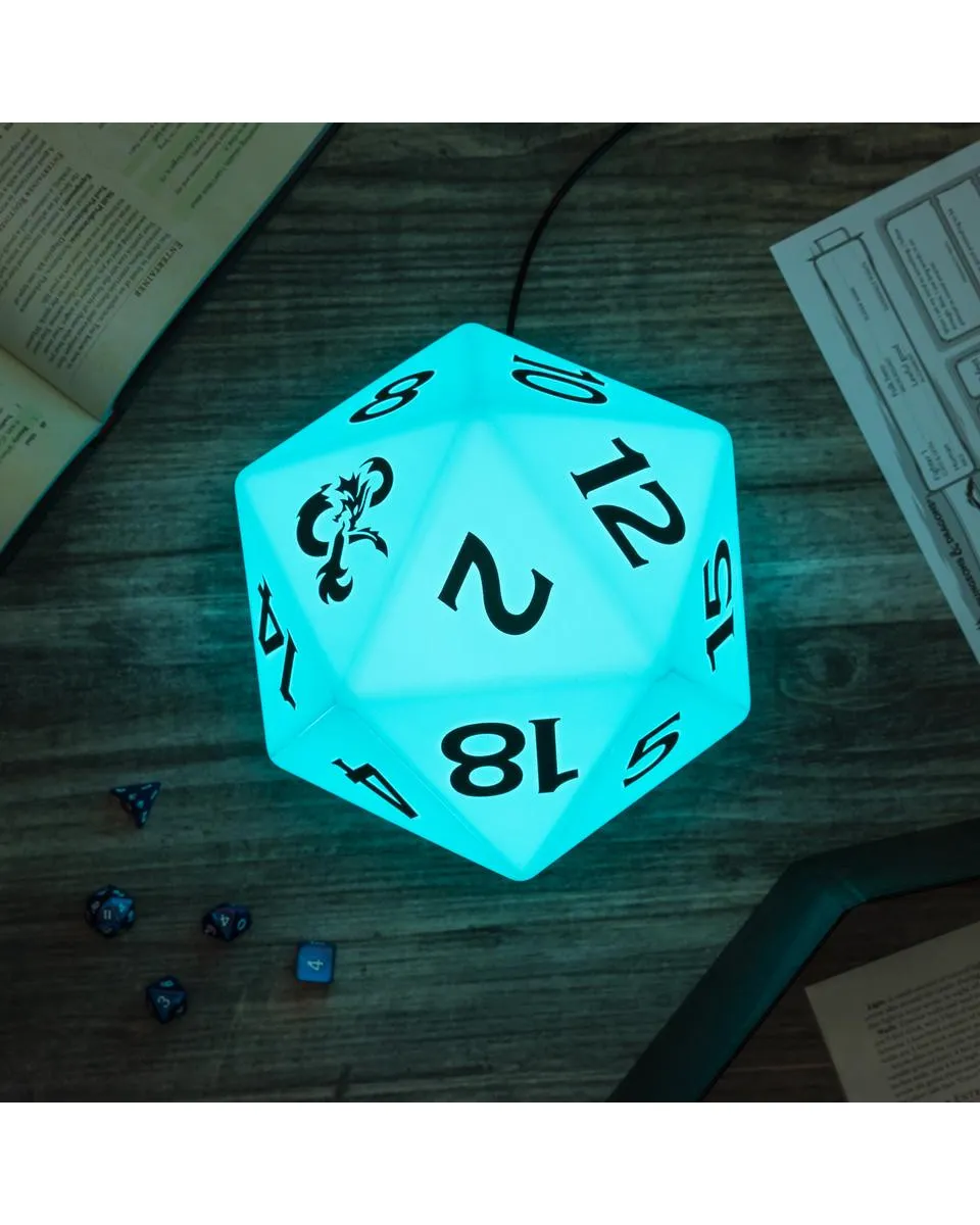 Lampa Paladone Dungeons & Dragons - D20 Dice Multi Color Light 