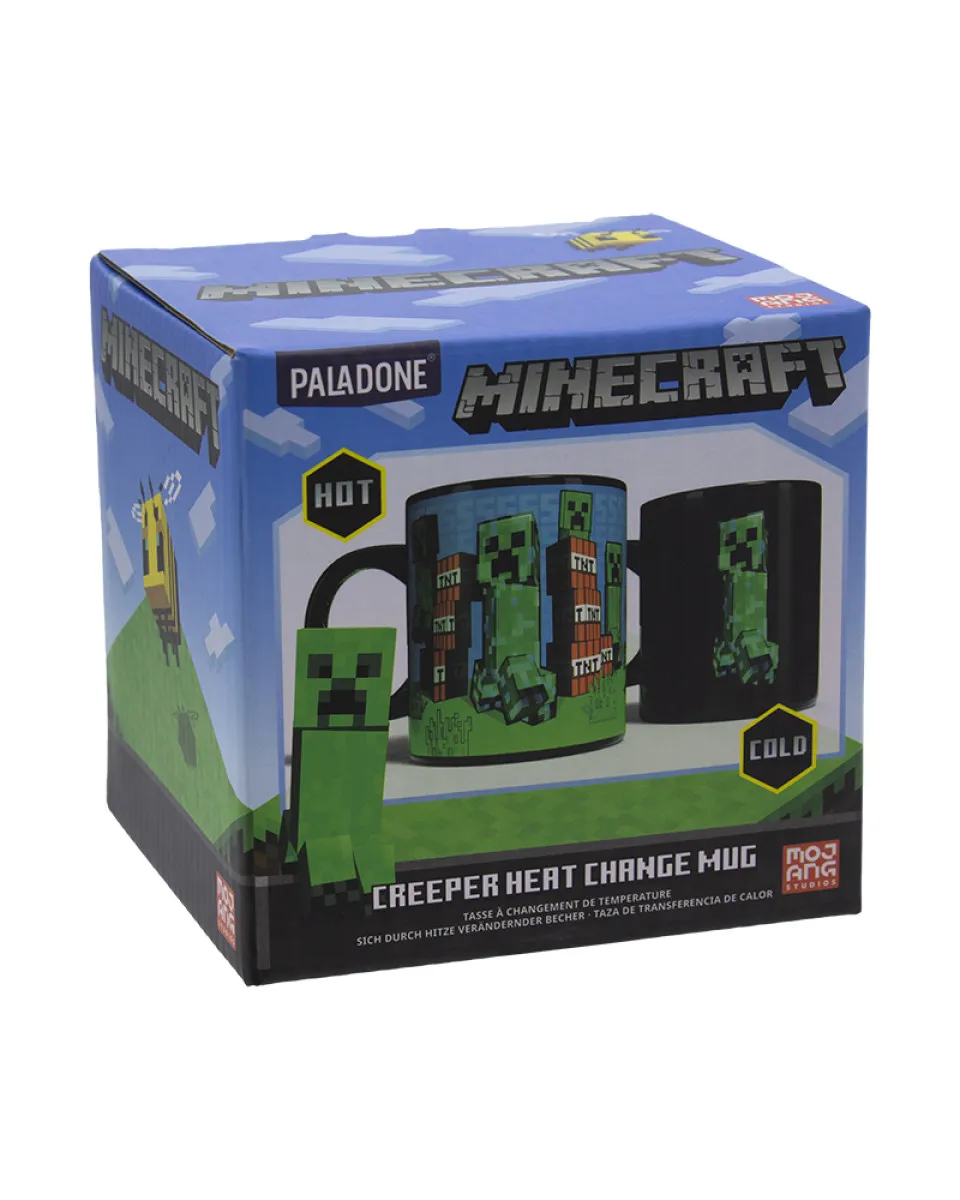Šolja Paladone Minecraft - Creeper - Heat Change Mug 