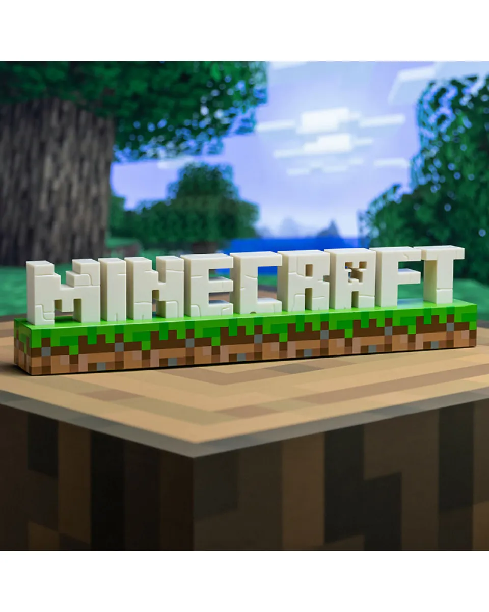 Lampa Paladone Minecraft - Logo Light 