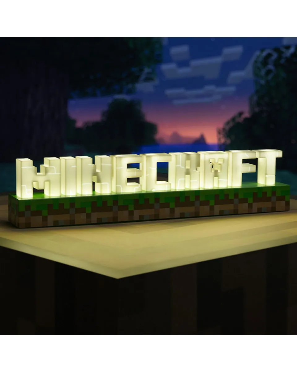 Lampa Paladone Minecraft - Logo Light 
