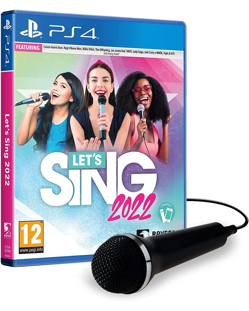 PS4 Let's Sing 2022 + 1 Mic 
