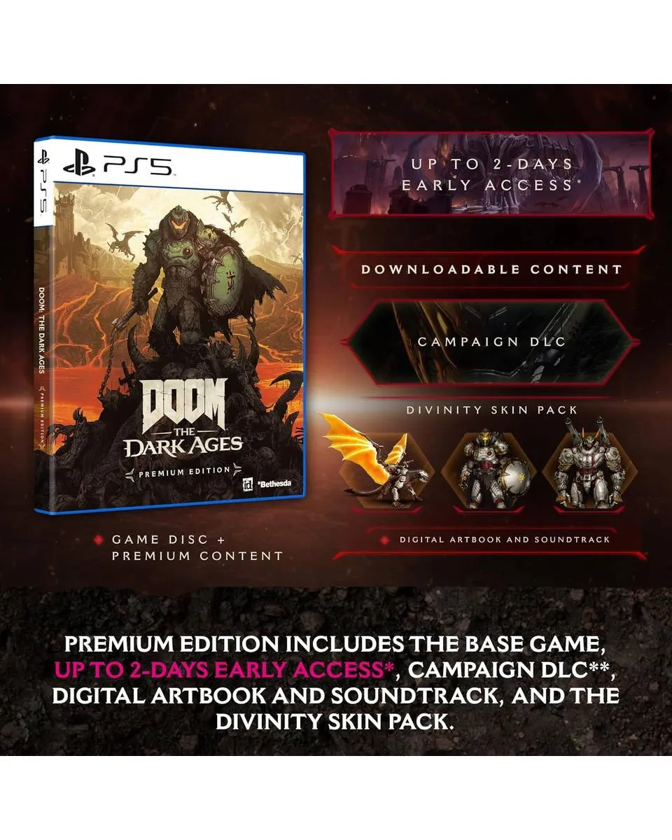 PS5 DOOM - The Dark Ages Premium Edition 