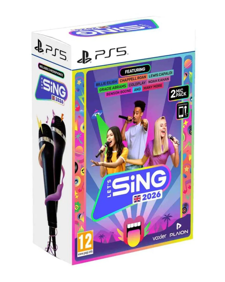 PS5 Let's Sing 2026 + 2 Mikrofona 