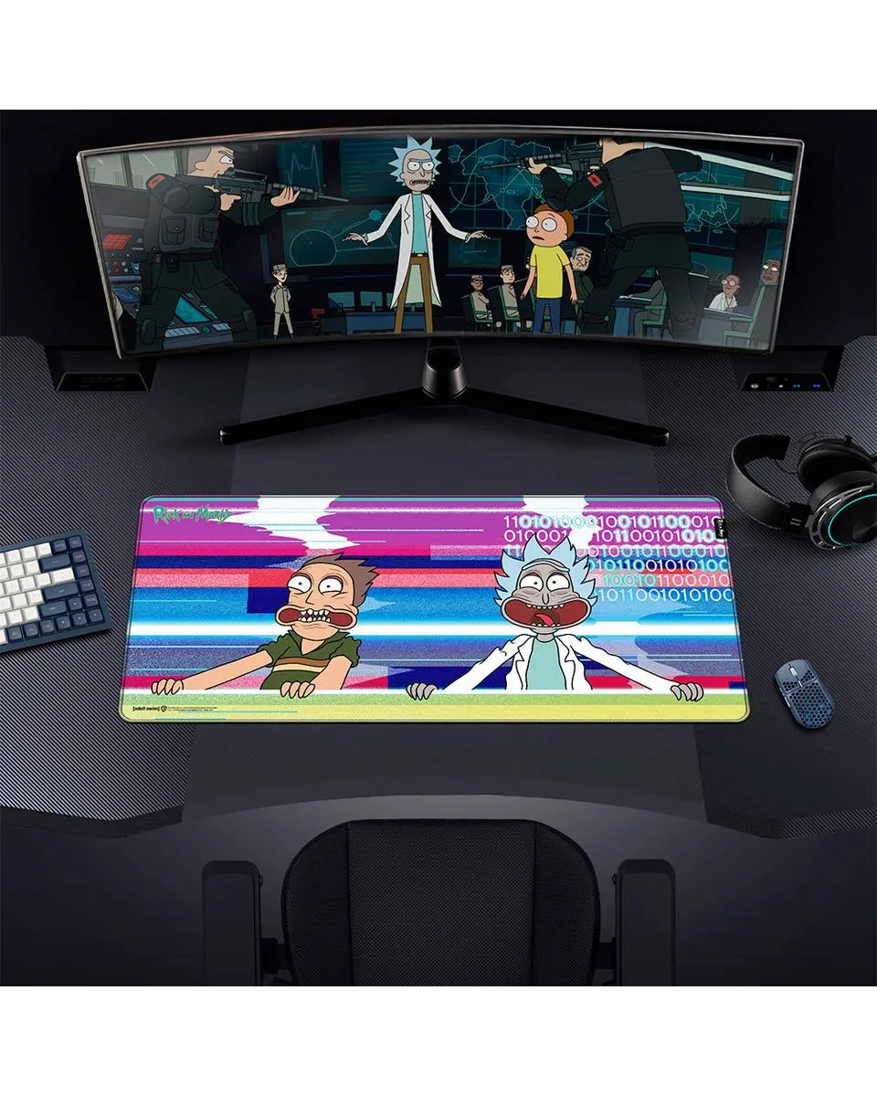 Podloga Rick and Morty - Glitched - XL Mousepad 