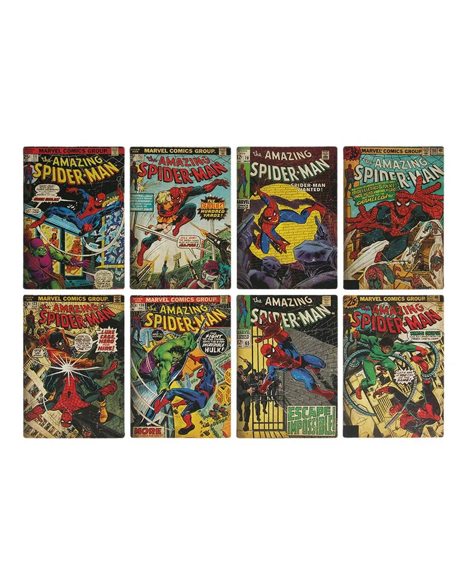 Podmetači za čaše Paladone - Spiderman Comic Book Coasters 