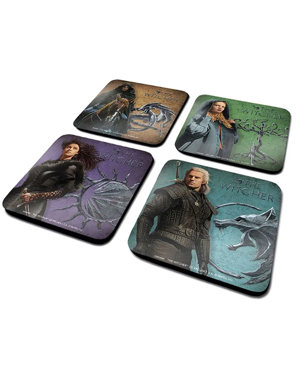 Podmetači za čaše Netflix The Witcher - Coaster Set 