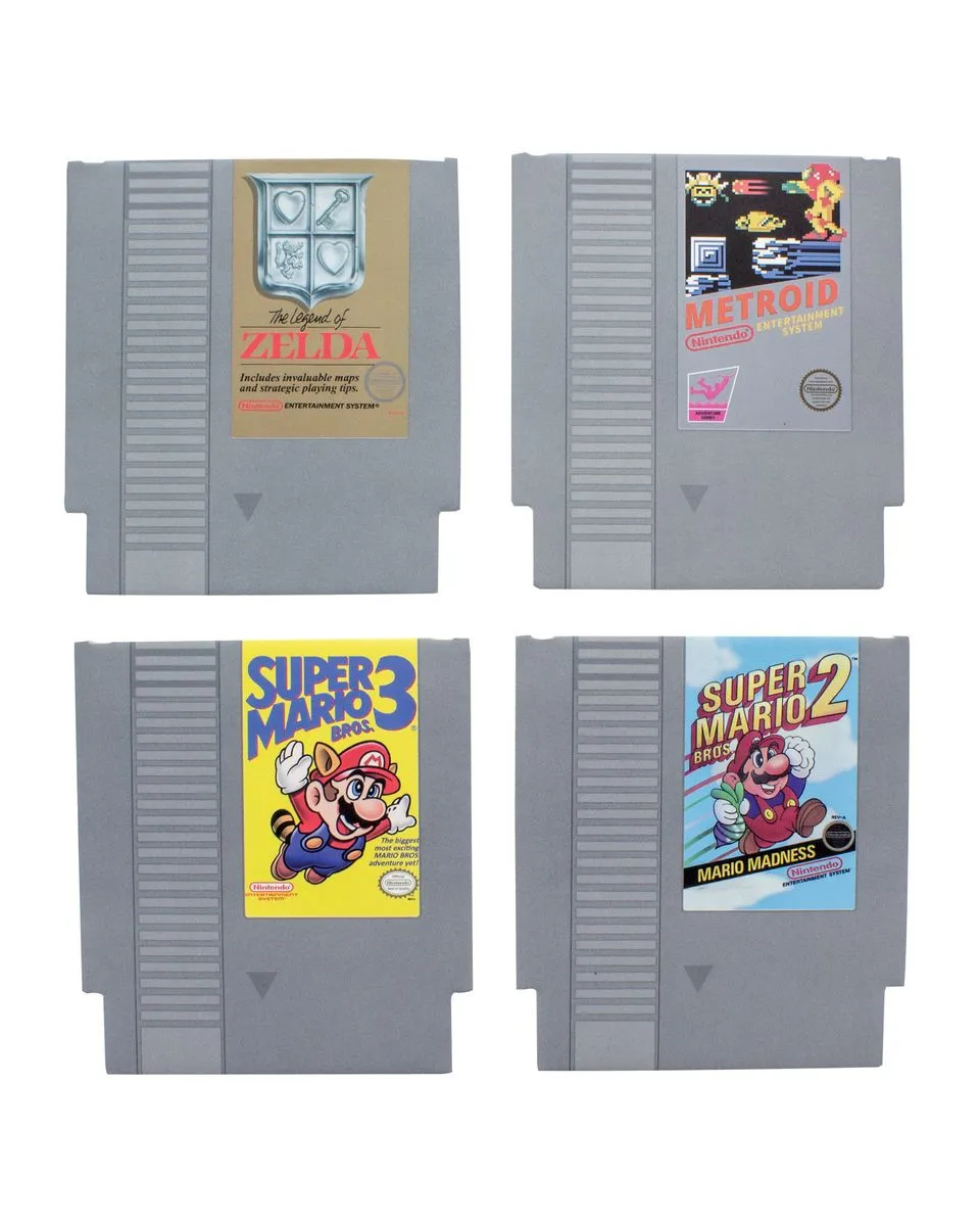 Podmetači za čaše Paladone - NES Cartridge Coasters 