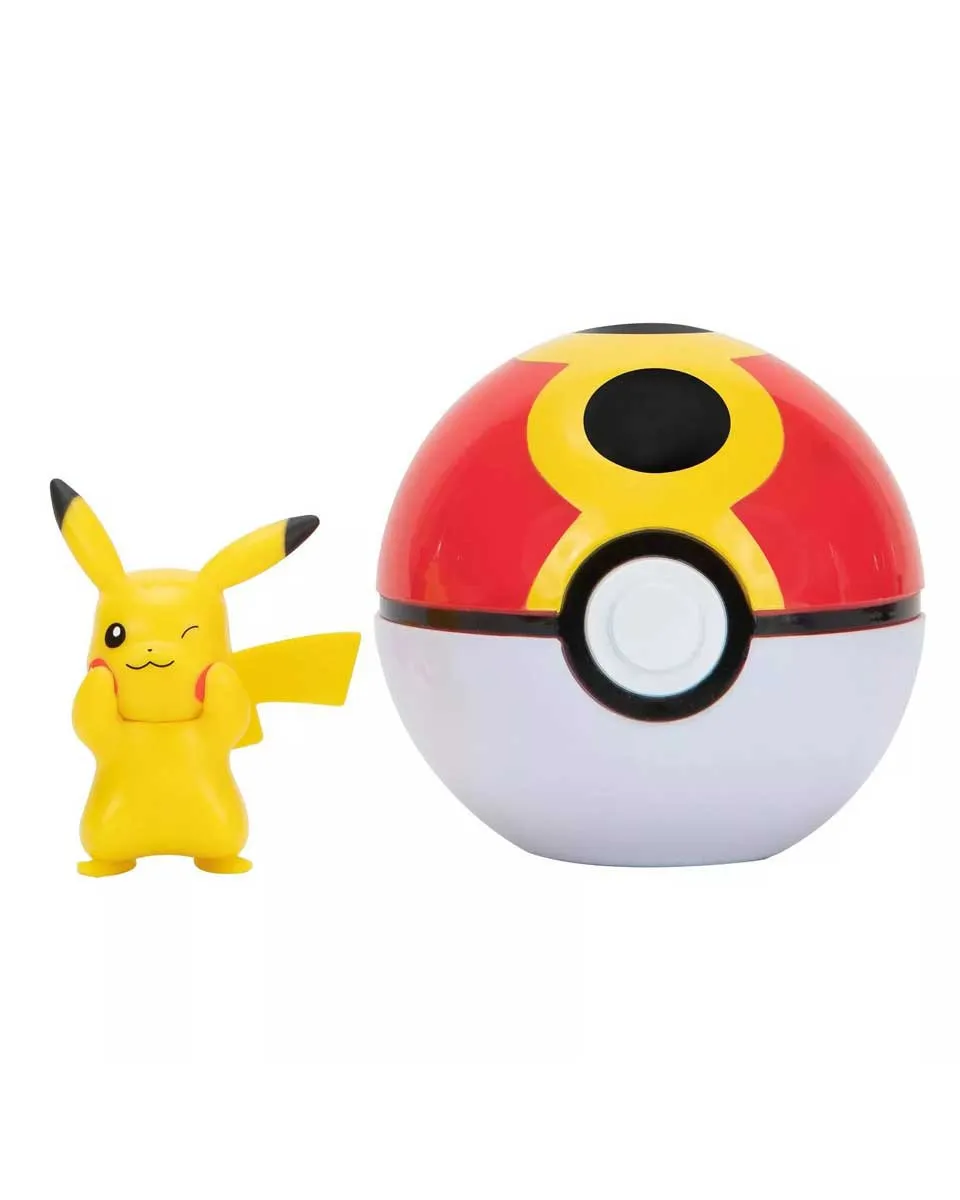 Pokémon Clip'n'Go Poké Ball Pikachu #8 & Repeat Ball 