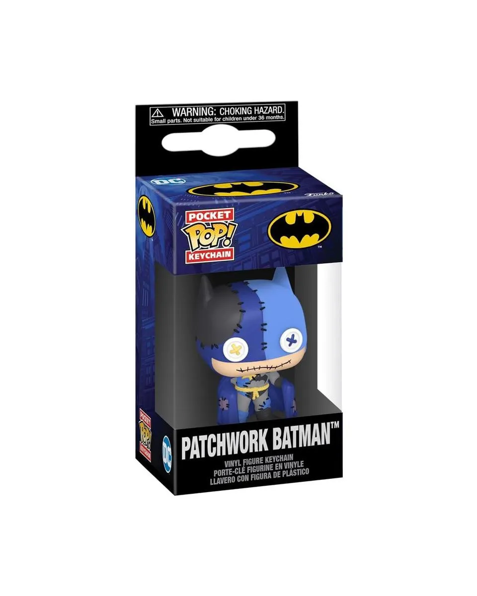 Privezak Pocket POP! DC - Patchwork Batman 