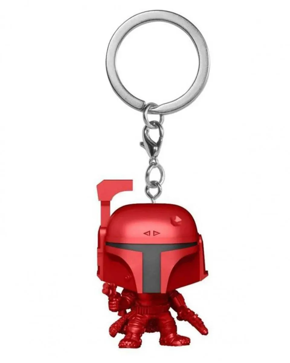 Privezak Pocket Star Wars POP! - Boba Fett - Metallic Red - Special Edition 
