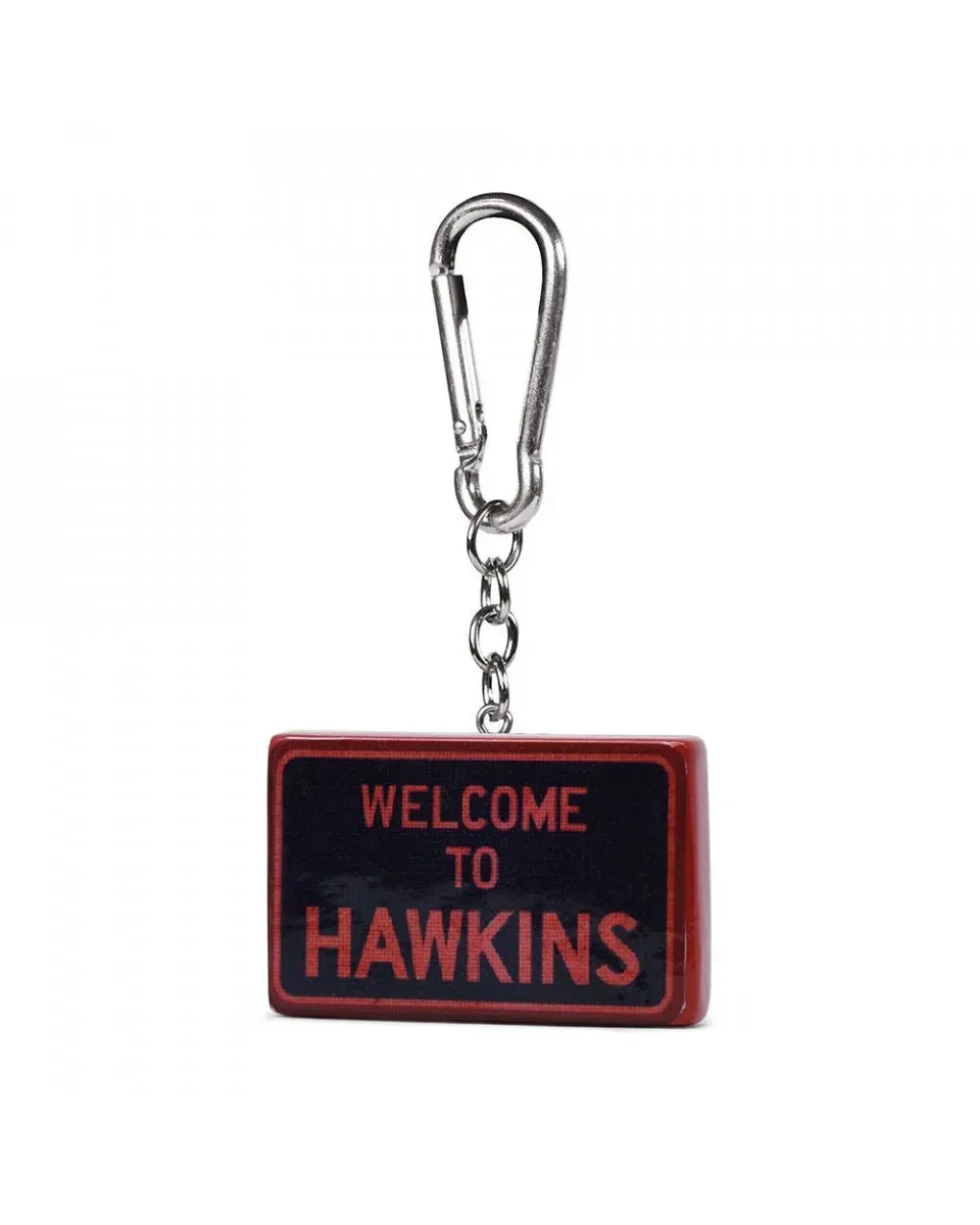 Privezak Stranger Things - Hawkins Sign - Polyresin Keychain 