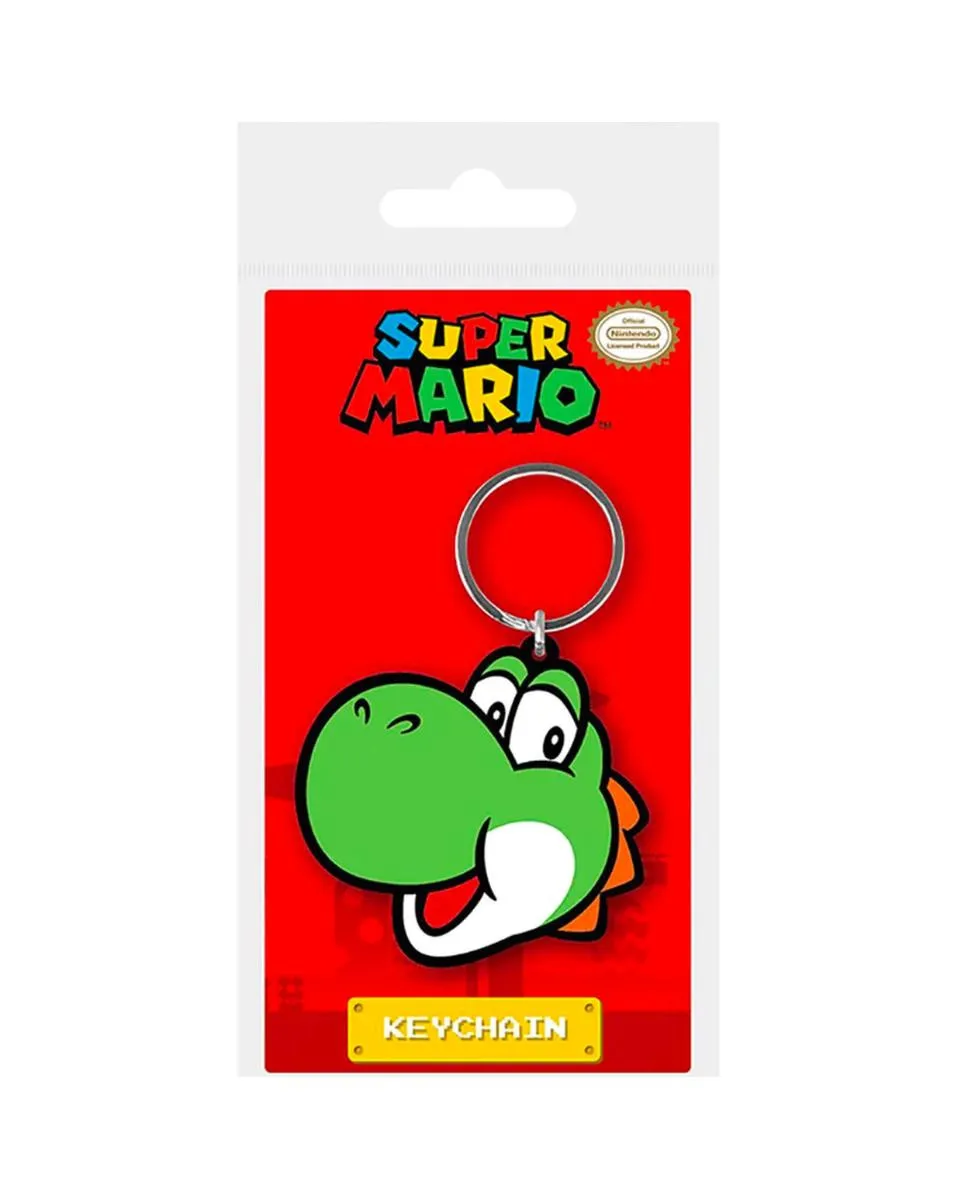 Privezak Super Mario - Yoshi 6 cm - Rubber Keychain 