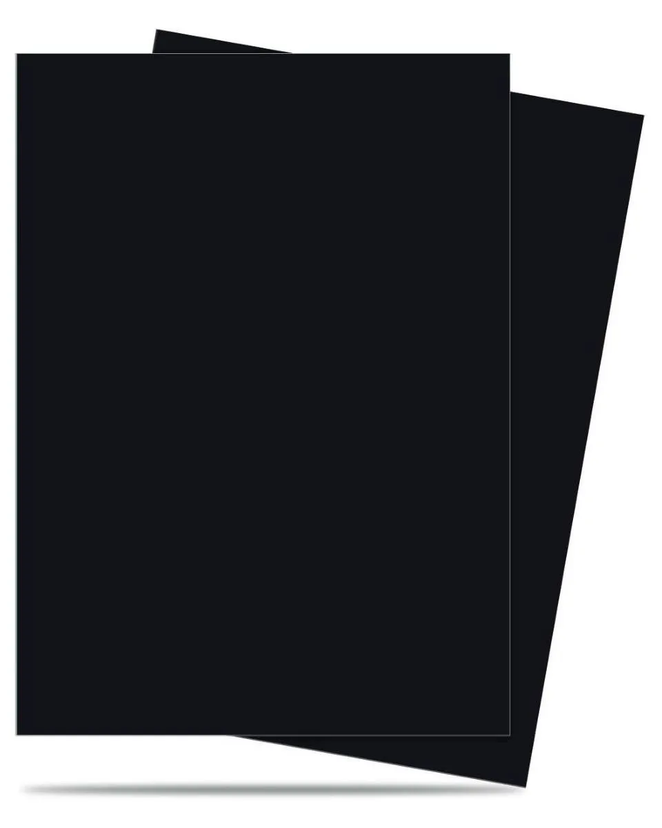 Ultra Pro Matte Desk Protector Sleeves 50 Standard Black 