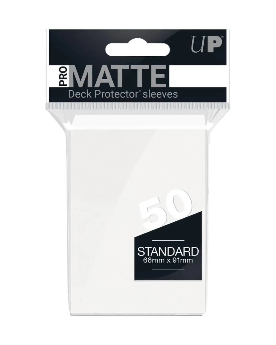 Ultra Pro Matte Desk Protector Sleeves 50 Standard White 