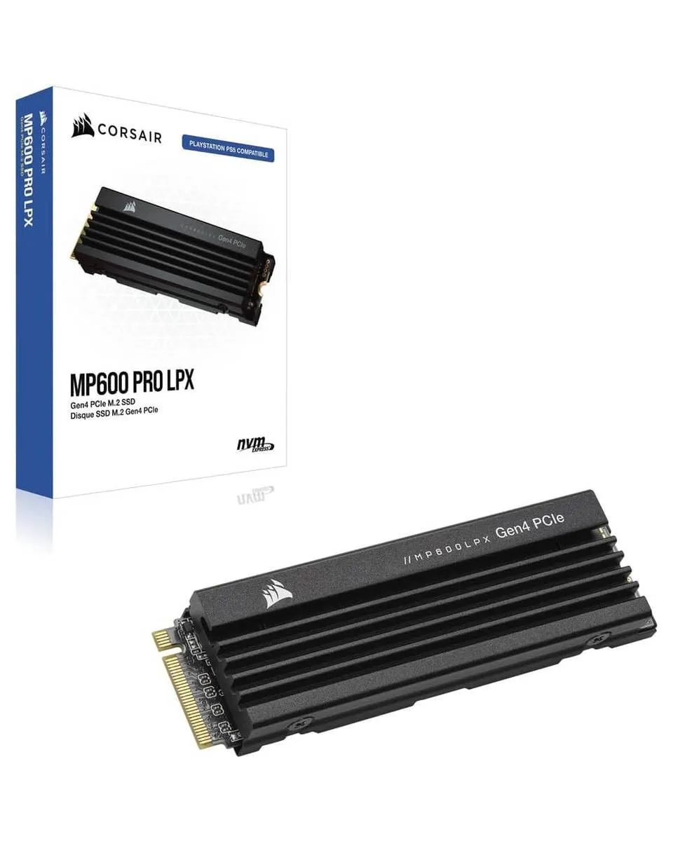 SSD Corsair MP600 Pro LPX 1TB PCIe Gen 4 NVMe M.2 2280 - Black 