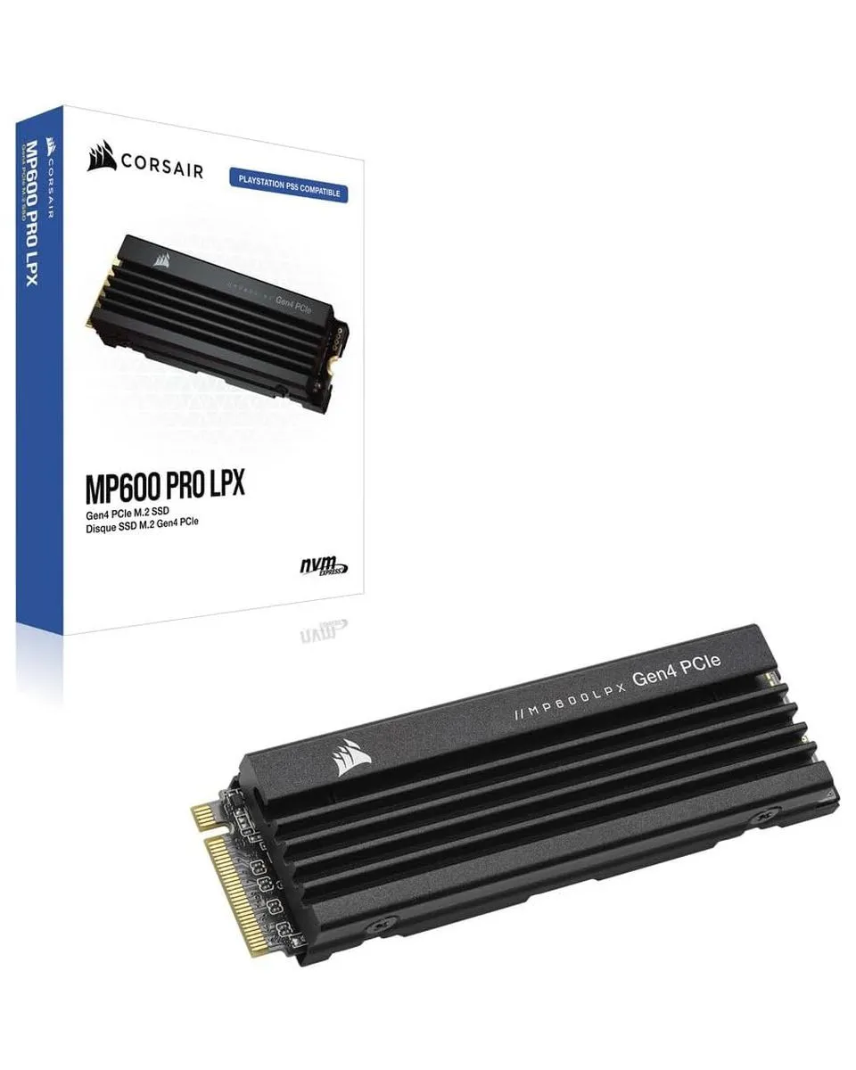 SSD Corsair MP600 Pro LPX 2TB PCIe Gen 4 NVMe M.2 2280 - Black 