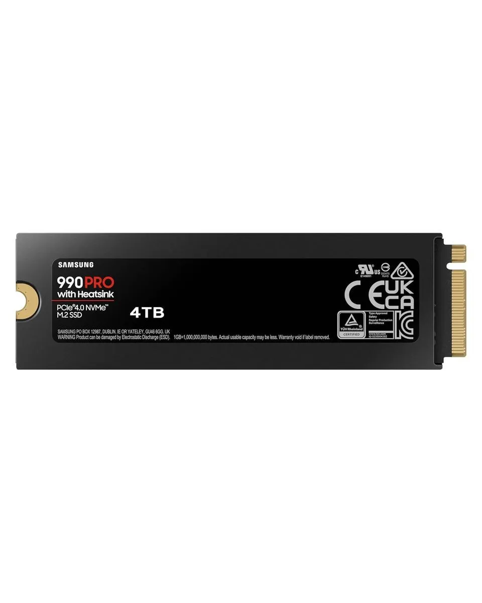 SSD Samsung - 4TB M.2 NVMe MZ-V9P4T0CW 990 Pro Series Heatsink 