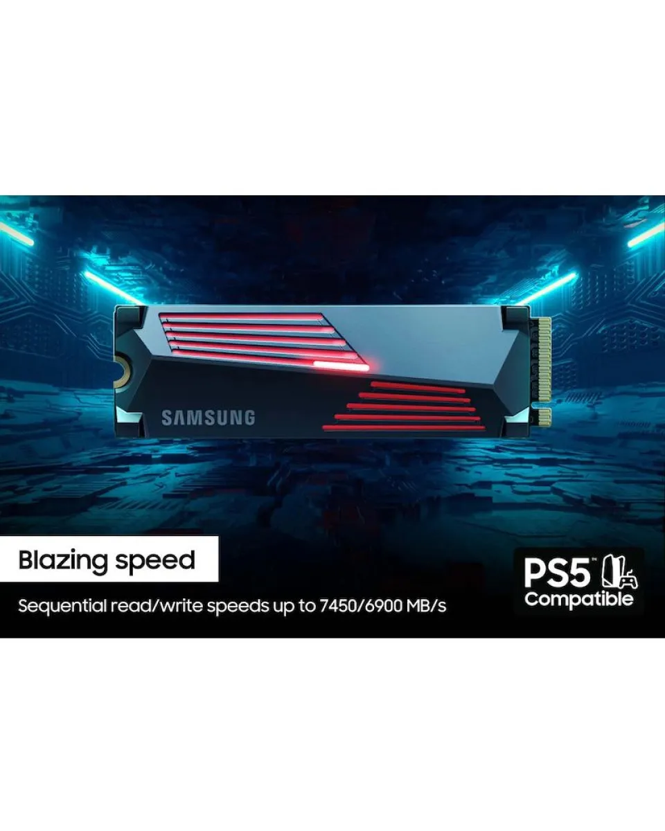 SSD Samsung - 4TB M.2 NVMe MZ-V9P4T0CW 990 Pro Series Heatsink 