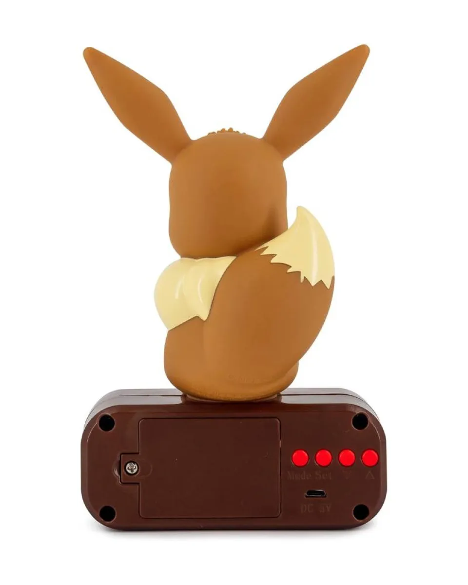 Sat Pokemon - Eevee - Alarm Clock with Light 
