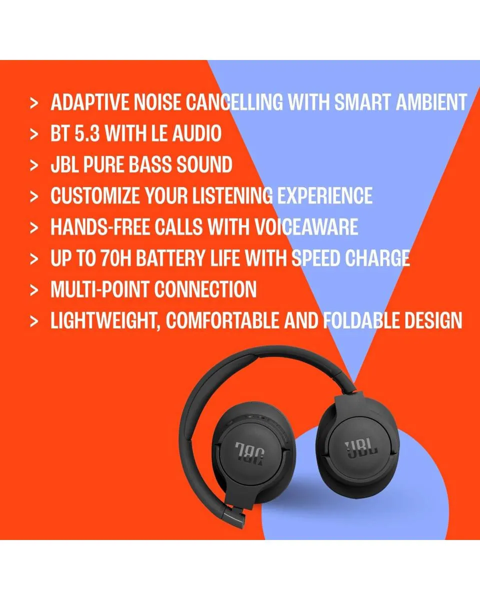 Slušalice JBL T770 NC - Crne Bluetooth 