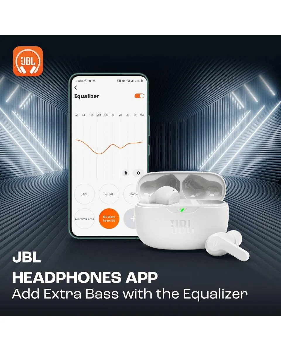 Slušalice JBL Wave Beam - Crne Bežične bubice 