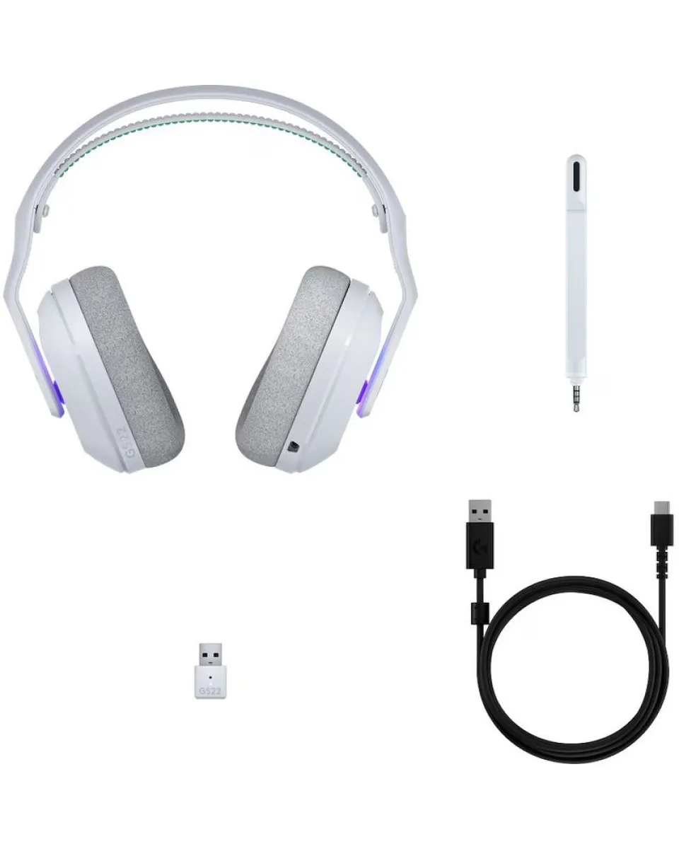 Slušalice Logitech G522 Lightspeed Wireless - White 
