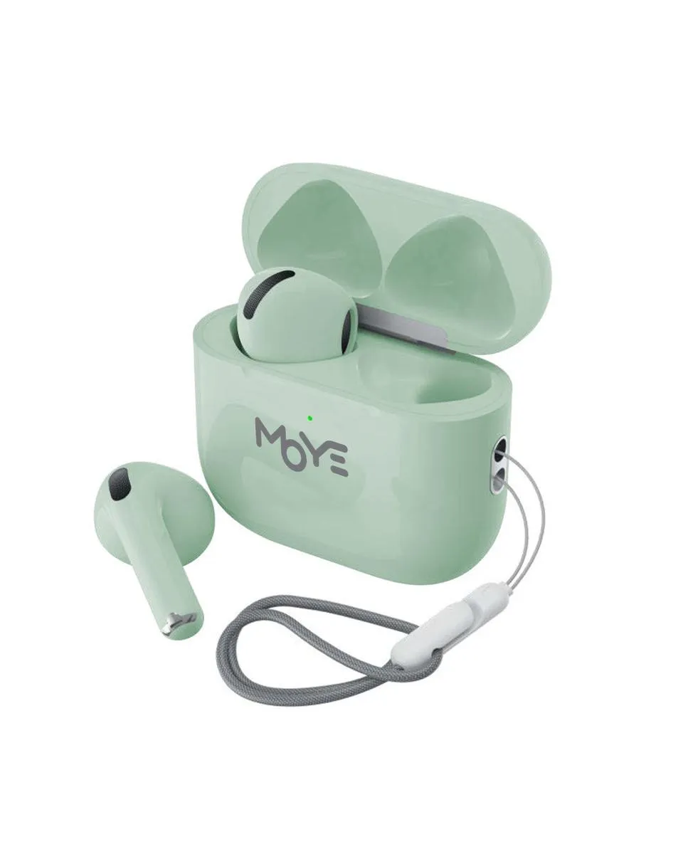 Slušalice Moye Aurras 3 Lite - Green Bežične bubice 