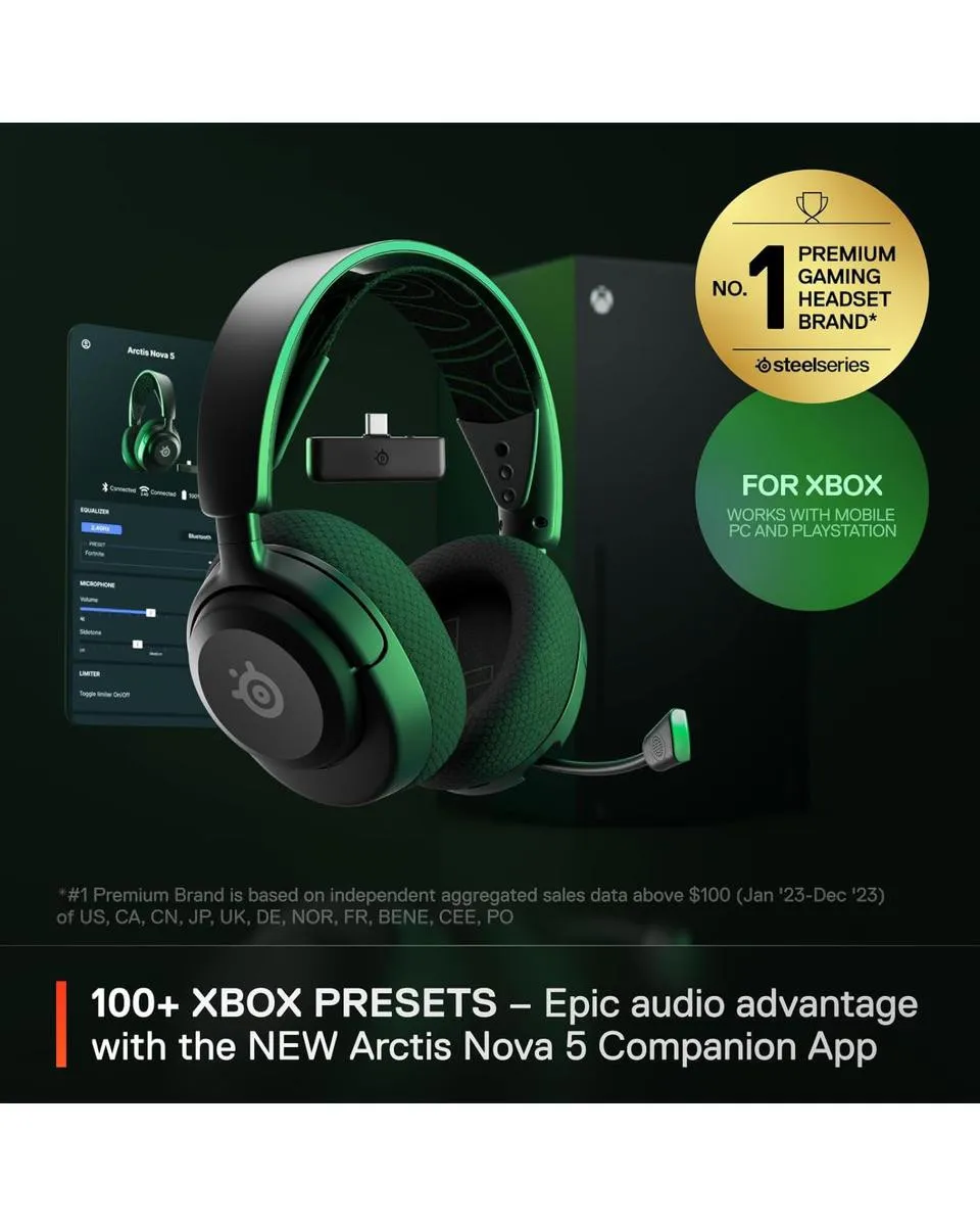 Slušalice Steelseries Arctis Nova 5X Wireless - Black 