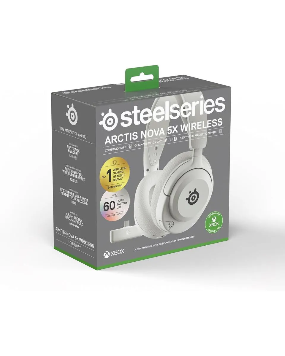 Slušalice Steelseries Arctis Nova 5X Wireless - White 