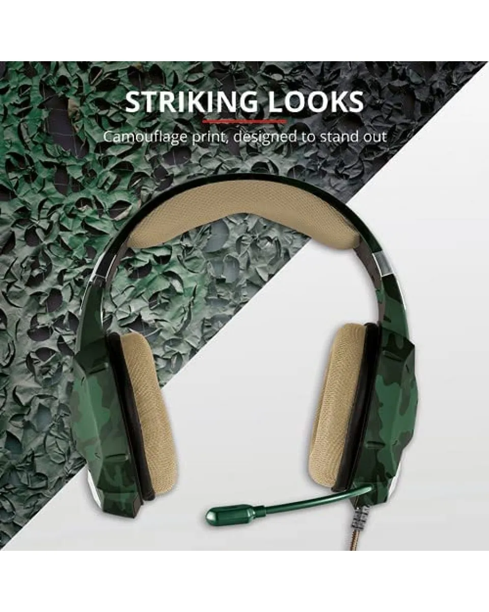 Slušalice Trust GXT 322C Carus - Jungle Camo Camo Green 