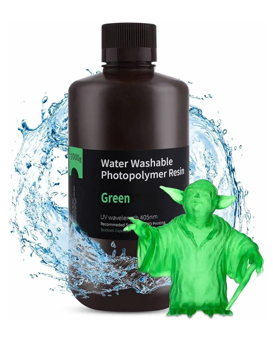 Smola Elegoo Water Washable Resin 1kg Clear Green 