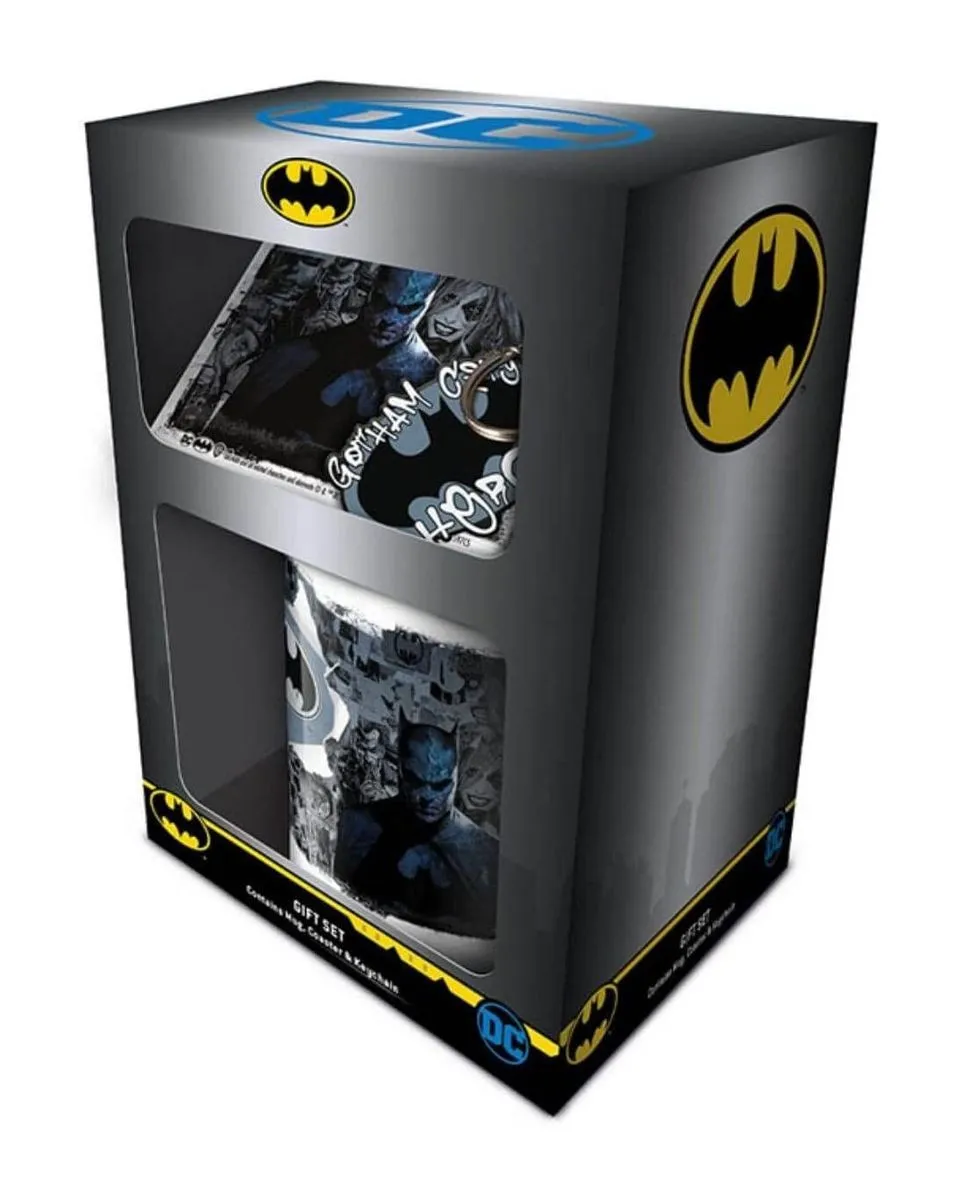 Šolja Batman - Graffiti Hero - Gift Set - Mug, Coaster & Keychain 
