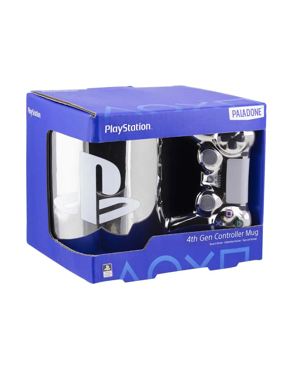 Šolja Paladone Playstation DS4 - 4th Gen Controller Mug - Silver 