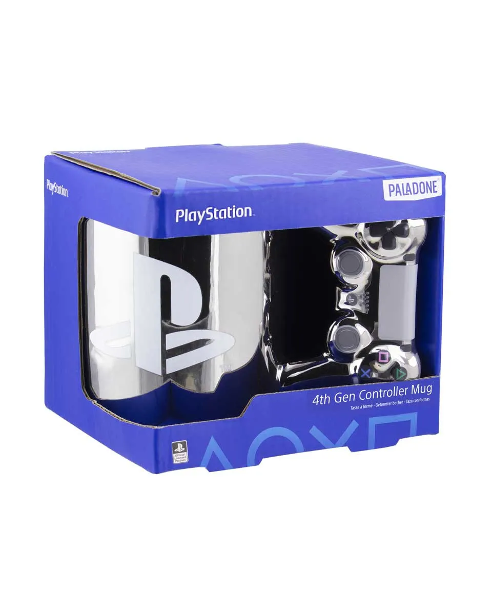 Šolja Paladone Playstation DS4 - 4th Gen Controller - Silver Mug 