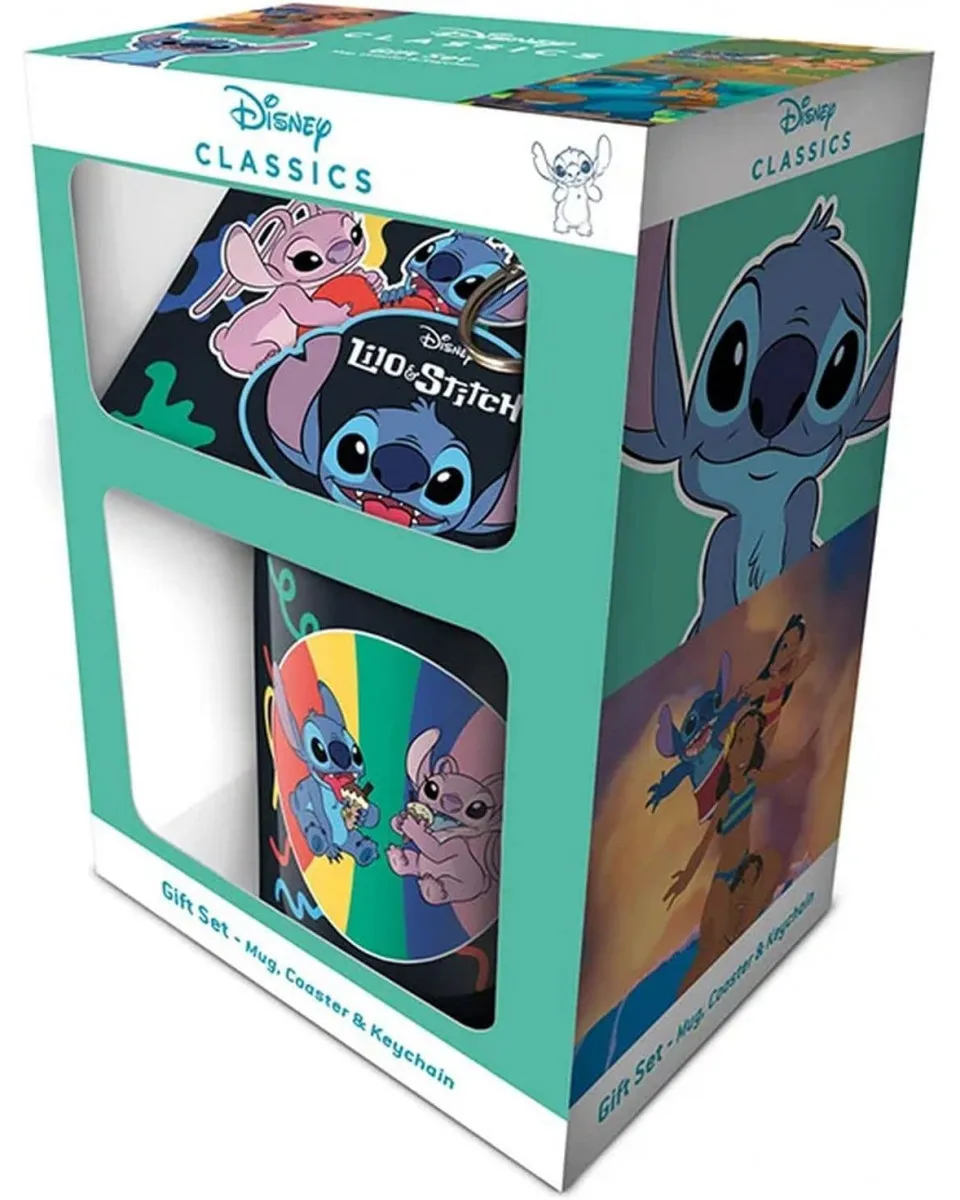 Gift set - šolja, podmetač i privezak Lilo and Stitch - You Are My Fave 