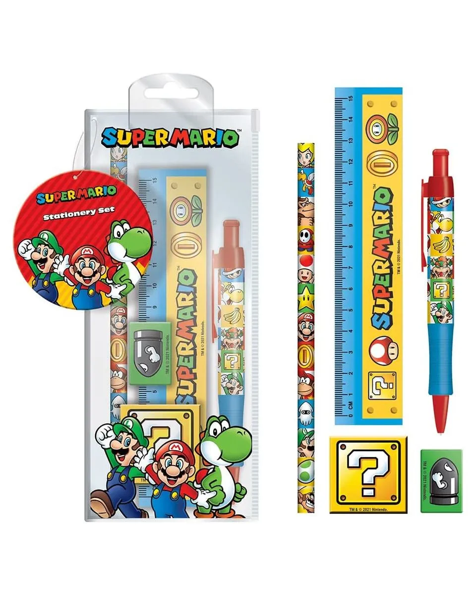 Stationery Set -Super Mario Colour 