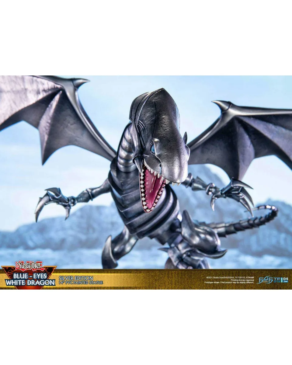 Statue Yu-Gi-Oh! - Blue-Eyes White Dragon - Silver Edition 