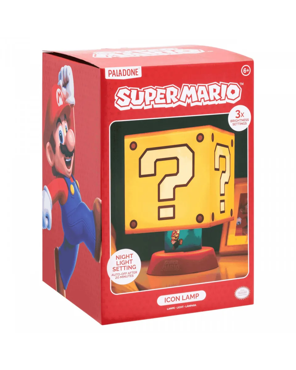 Lampa Paladone Super Mario - Question Block Icon Lamp 