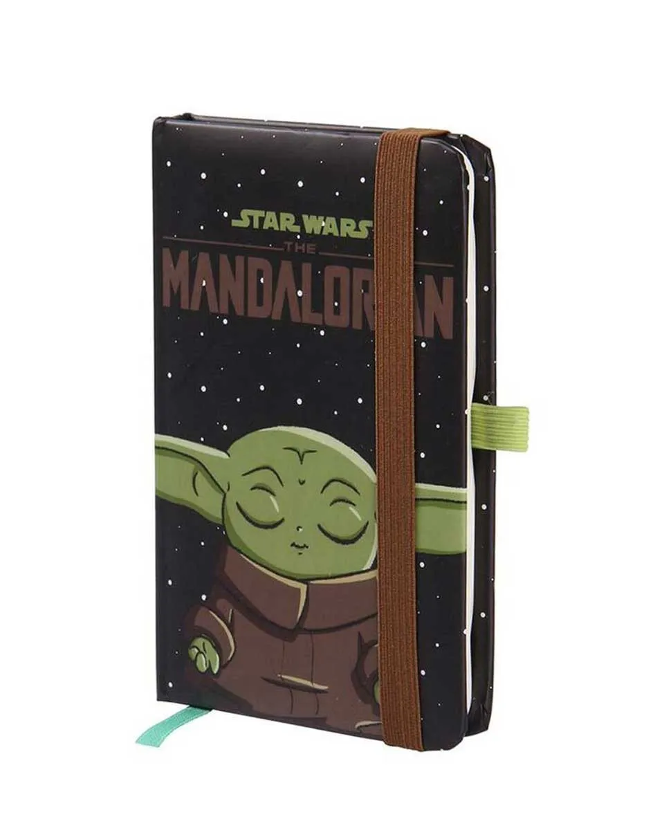 Sveska Star Wars The Mandalorian - Yoda - Black - A6 