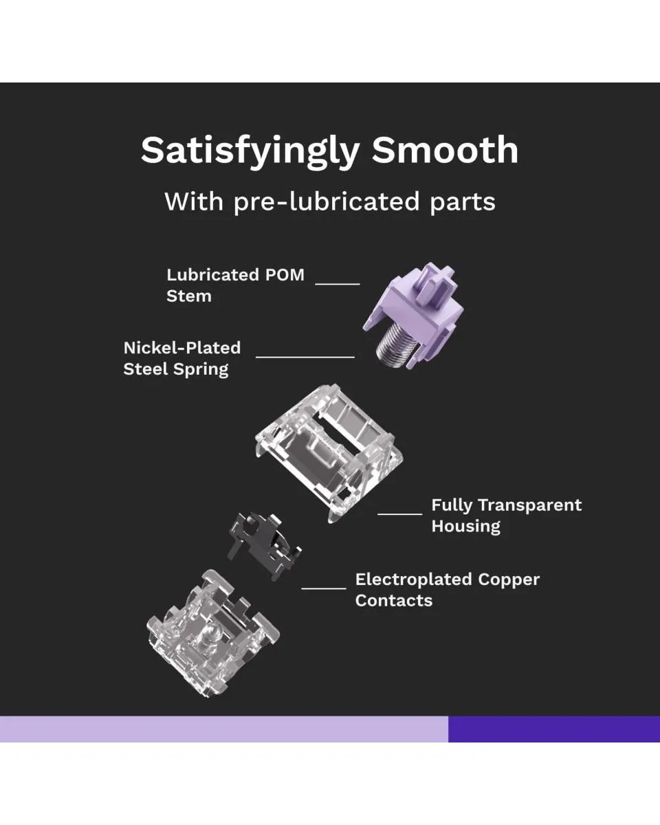 Svičevi za tastaturu Glorious Mako Ultralight Prelubed - Tactile Switch 