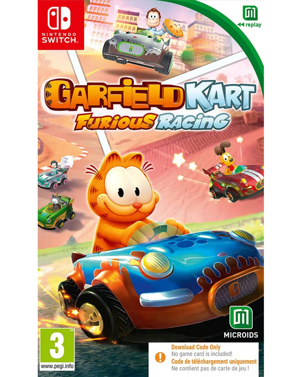 Switch Garfield Kart - Furius Racing Replay - Code in a Box 