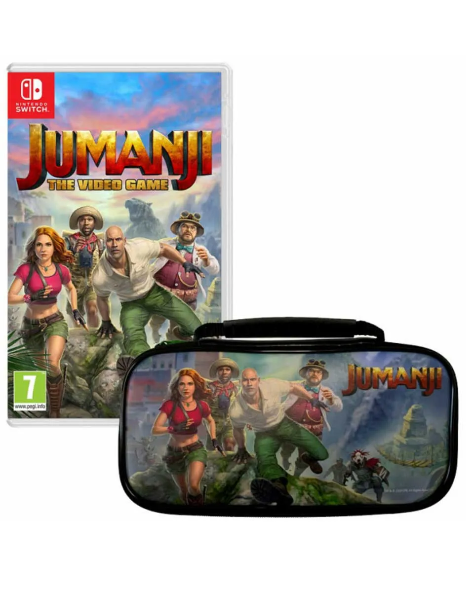 Switch Jumanji - The Video Game + Travel Case Bundle 