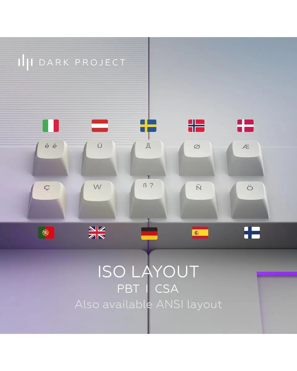 Tastatura Dark Project ALU Daylight - Mechanical Gaming Keyboard (ANSI) 