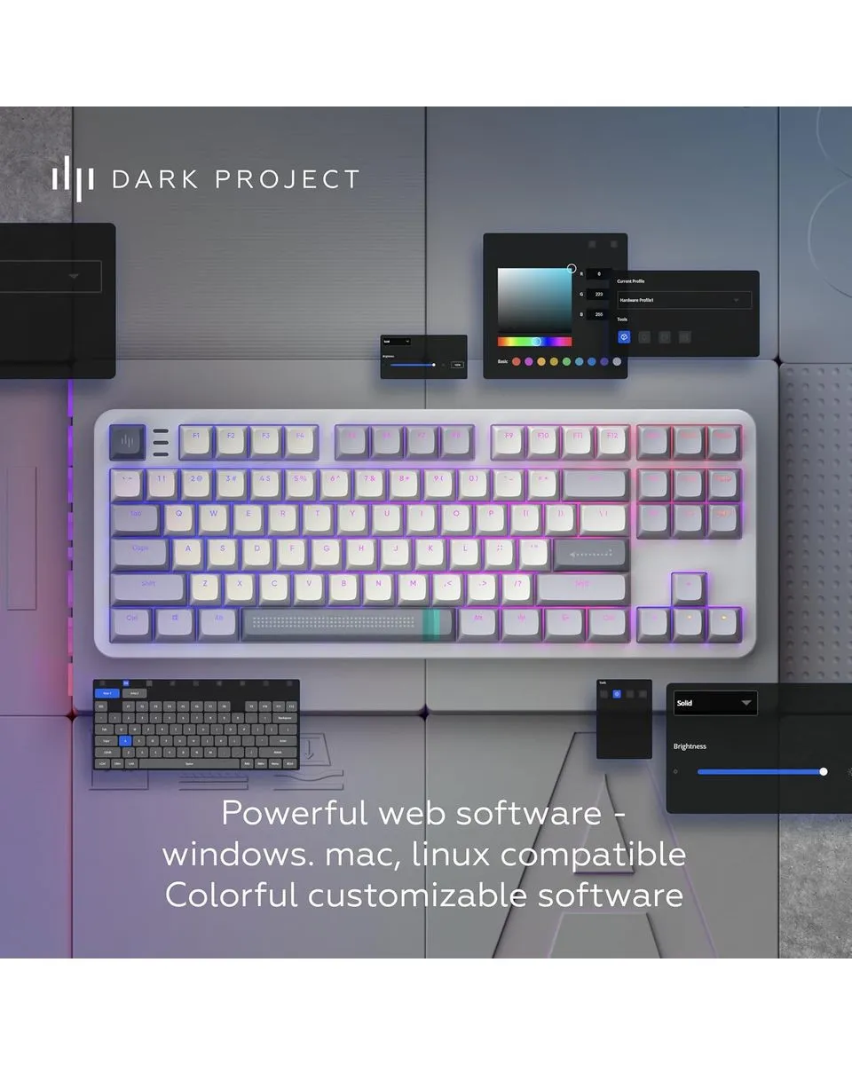 Tastatura Dark Project ALU Daylight - Mechanical Gaming Keyboard (ANSI) 