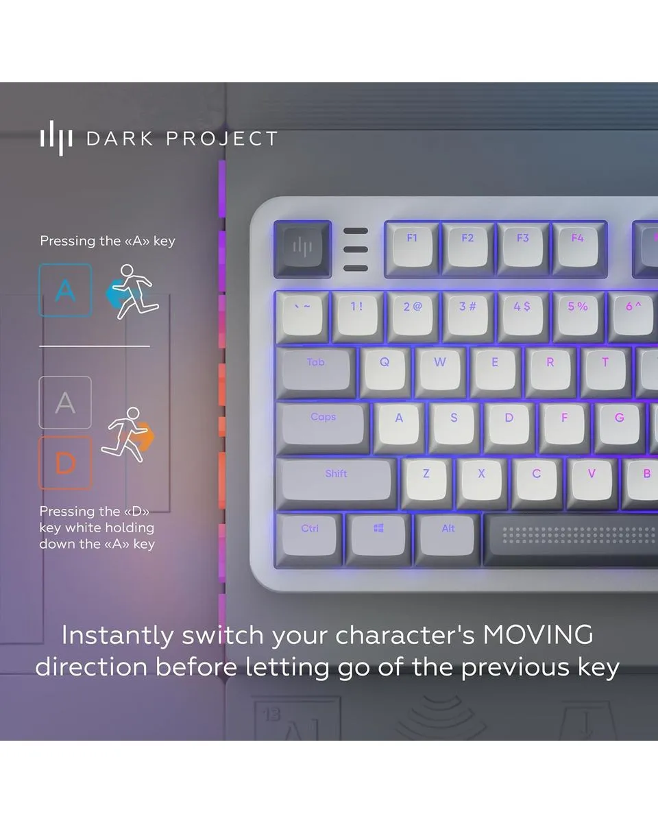 Tastatura Dark Project ALU Daylight - Mechanical Gaming Keyboard (ANSI) 