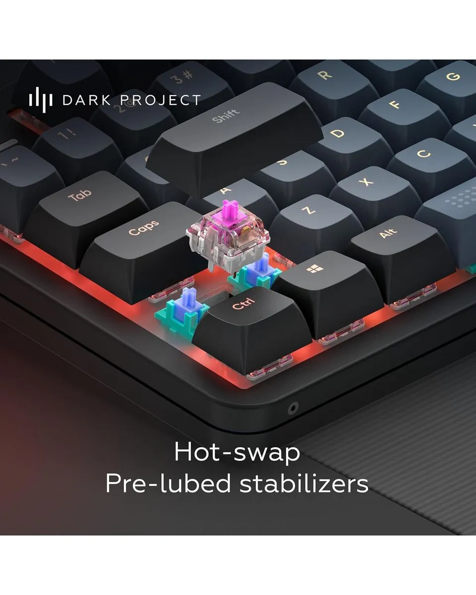 Tastatura Dark Project ALU Midnight - Mechanical Gaming Keyboard (ANSI) 